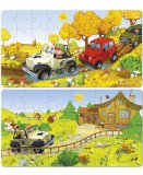 2 PUZZLES PROGRESSIFS LOVELY - JACK ET SA JEEP 24 - 36 PIECES - JANOD - J02765