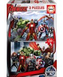 2 PUZZLES SUPER HEROS AVENGERS 100 PIECES - EDUCA - 15771