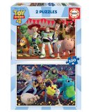 2 PUZZLES TOY STORY 4 DISNEY PIXAR : BUZZ L'ECLAIR, WOODY ET LEURS AMIS 2 x 100 PIECES - DESSIN ANIME - EDUCA - 18107