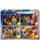 4 PUZZLES PROGRESSIFS ENCANTO DISNEY : LA FAMILLE MADRIGAL 50 / 80 / 100 / 150 PIECES - EDUCA - 19581