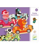 8 PUZZLES EN BOIS BOLIDANIMO - 16 PIECES - DJECO - DJ01555