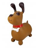 ANIMAL SAUTEUR SKIPPY CHIEN MARRON - BALLON SAUTEUR BEBE - JEU POUR REBONDIR