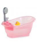 BAIGNOIRE AVEC DOUCHETTE POUPON 30/36 CM, ROSE - COROLLE - 141660 - ACCESSOIRE BAIN