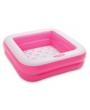 BAIGNOIRE DE DOUCHE CARREE ROSE GONFLABLE BEBE - INTEX - 57100NPA