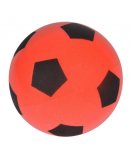 BALLON DE FOOTBALL EN MOUSSE ROUGE 20 CM - TAILLE 5 - JEU PLEIN AIR