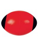 BALLON DE RUGBY EN MOUSSE ROUGE 24 CM - BALLE OVALE SOFT - JEU, SPORT ENFANT