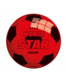 BALLON EN PLASTIQUE WORLD STAR CLASSIC 22 CM ROUGE - JOHN SPORTS - JEU PLEIN AIR