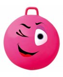 BALLON SAUTEUR SMILEY CLIN D'OEIL 65 CM ROSE - SKIPPY BALL - JEU POUR REBONDIR ENFANT