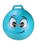 BALLON SAUTEUR SMILEY INTELLO 55 CM BLEU - SKIPPY BALL - JEU POUR REBONDIR ENFANT