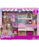 BARBIE METIER : ANIMALERIE DE BARBIE AVEC ANIMAUX + ACCESSOIRES - 25 PIECES - POUPEE MANNEQUIN - MATTEL - GRG90