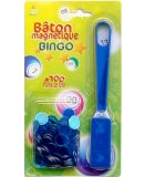 BATON MAGNETIQUE BINGO BLEU + 100 PIONS DE LOTO - RAMASSE PIONS - LOTOQUINE