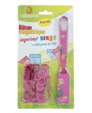 BATON MAGNETIQUE BINGO FUCHSIA + 100 PIONS DE LOTO - RAMASSE PIONS - LOTOQUINE