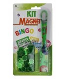 BATON MAGNETIQUE SYMBOLES BINGO VERT + 100 PIONS DE LOTO - RAMASSE JETONS - CARTALOTO