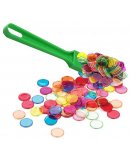 BATON MAGNETIQUE VERT + 100 PIONS DE LOTO - RAMASSE JETONS - KIT ACCESSOIRES BINGO