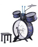 BATTERIE BEAT HOT ROCK I BAND ENFANT AVEC TABOURET - JOUET INSTRUMENT DE MUSIQUE