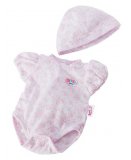 BODY FLEURI ROSE + BONNET POUPON 43 CM BABY BORN - ZAPF CREATION (03)