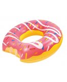 BOUEE GONFLABLE DONUT GEANT FRAISE 119 CM - JEU PISCINE