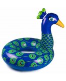 BOUEE GONFLABLE GEANTE XXL PAON BLEU ADULTE - BOUEE ANIMAL PISCINE - BIG MOUTH