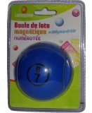 BOULE DE LOTO MAGNETIQUE NUMEROTEE BLEU + 100 PIONS DE LOTO - RAMASSE PIONS - LOTOQUINE