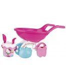 BROUETTE GARNIE DE PLAGE HELLO KITTY AVEC 6 ACCESSOIRES - ANDRONI - JOUETS DE SABLE