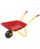 BROUETTE METAL ENFANT ROUGE / JAUNE CHARGE 30 KG - OUTILLAGE - JOUET JARDINAGE