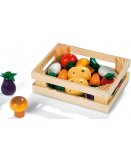 CAGETTE DE 12 LEGUMES EN BOIS - JANOD - 05611 - JEU IMITATION MARCHANDE