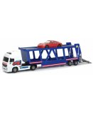 CAMION TRANSPORTEUR 38 CM + 1 VOITURE PORSCHE - DICKIE TOYS CITY - 203746006