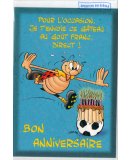 CARTE BON ANNIVERSAIRE ANIMAL RIGOLO FOOT + ENVELOPPE - CARTERIE - FOOTBALL SPORTIF - ENFANT - ADULTE - FILLE - GARCON (39)