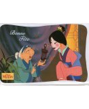 CARTE BONNE FTE DISNEY + ENVELOPPE : MULAN ET GRANDMOTHER - ENFANT - FILLE (78)