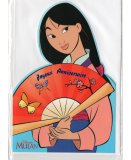 CARTE D'ANNIVERSAIRE DISNEY + ENVELOPPE : PRINCESSE MULAN - JOYEUX ANNIVERSAIRE (75)