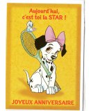 CARTE D'ANNIVERSAIRE LES 101 DALMATIENS / SPORT TENNIS (16)