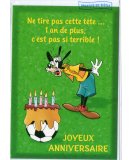 CARTE JOYEUX ANNIVERSAIRE DISNEY DINGO - SPORT FOOT + ENVELOPPE - ENFANT - ADULTE - FILLE - GARCON (31)