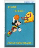 CARTE JOYEUX ANNIVERSAIRE MICKEY FAIT DU BASKET + ENVELOPPE - CARTERIE DISNEY - DESSIN ANIME - ENFANT - ADULTE - FILLE - GARCON (34)