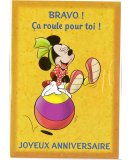 CARTE JOYEUX ANNIVERSAIRE MINNIE + ENVELOPPE - CARTERIE DISNEY - DESSIN ANIME - ENFANT - ADULTE - FILLE - GARCON (20)