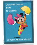 CARTE JOYEUX ANNIVERSAIRE MINNIE + ENVELOPPE - CARTERIE DISNEY - DESSIN ANIME - ENFANT - ADULTE - FILLE - GARCON (40) (40)
