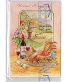 CARTE JOYEUX ANNIVERSAIRE PRODUIT DU TERROIR + ENVELOPPE - CARTERIE PAYSAGE - DESSIN - ADULTE - HOMME - FEMME (76)