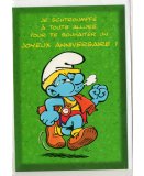 CARTE JOYEUX ANNIVERSAIRE SCHTROUMPF FAIT LA COURSE + ENVELOPPE - CARTERIE BD - SPORTIF - ENFANT - ADULTE - FILLE - GARCON (28)