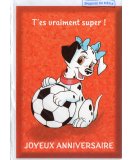  CARTE LES 101 DALMATIENS DISNEY : JOYEUX ANNIVERSAIRE + ENVELOPPE - SPORT - FOOT - ENFANT - ADULTE - FILLE - GARCON (10)