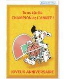 CARTE LES 101 DALMATIENS DISNEY : JOYEUX ANNIVERSAIRE - SPORT BASKET + ENVELOPPE - ENFANT - ADULTE - FILLE - GARCON (19)
