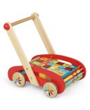 CHARIOT DE MARCHE EN BOIS ABC BUGGY + CUBES - JANOD - J05379