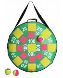 CIBLE VELCRO GONFLABLE RONDE 50 CM AVEC BALLES - JEU DE TIR - FLECHETTES