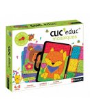 CLIC EDUC MOSAIQUES ANIMAUX ET VEHICULES - NATHAN - 31067 - JEU EDUCATIF CREATIF
