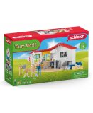 CLINIQUE VETERINAIRE AVEC ANIMAUX DOMESTIQUES - FARM WORLD - SCHLEICH - 42502
