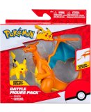 COFFRET 2 POKEMON BATTLE FIGURE DRACAUFEU + PIKACHU - POKEMON - FIGURINE ACTION - BANDAI