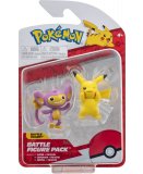 COFFRET 2 POKEMON BATTLE FIGURE PIKACHU + CAPUMAIN - POKEMON - FIGURINE ACTION - BANDAI