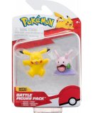 COFFRET 2 POKEMON BATTLE FIGURE PIKACHU + MUCUSCULE - POKEMON - FIGURINE ACTION - BANDAI