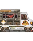 COFFRET 4 DINOSAURES COMBAT CARNOTAURUS + 1 FIGURINE - DINO - JURASSIC WORLD - MATTEL GWP72