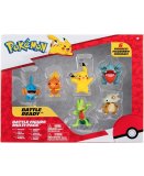 COFFRET 6 POKEMON BATTLE FIGURE ARCKO - POUSSIFEU - GOBOU - PIKACHU - GRIKNOT - OSSELAIT - POKEMON - FIGURINE ACTION