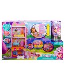 COFFRET APPARTEMENT DES ENCHANTIMALS - MAISON 3 ETAGES - POUPEE 15 CM, CHIOT, ACCESSOIRES - MATTEL - HHC18