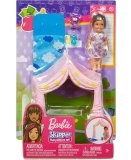 COFFRET BARBIE SKIPPER BABYSITTER NUIT SOUS LA TENTE - MATTEL - FXG97 - ACCESSOIRES